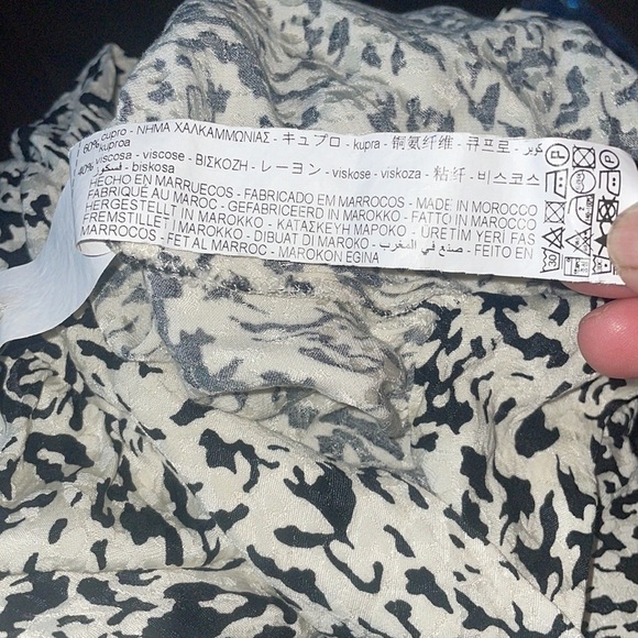 Zara Floral Tie Front Crop Top - Picture 4 of 4